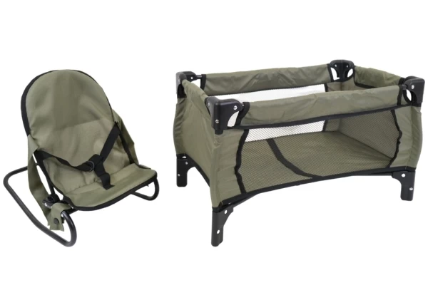 Green Angel poppenbedje en wippertje