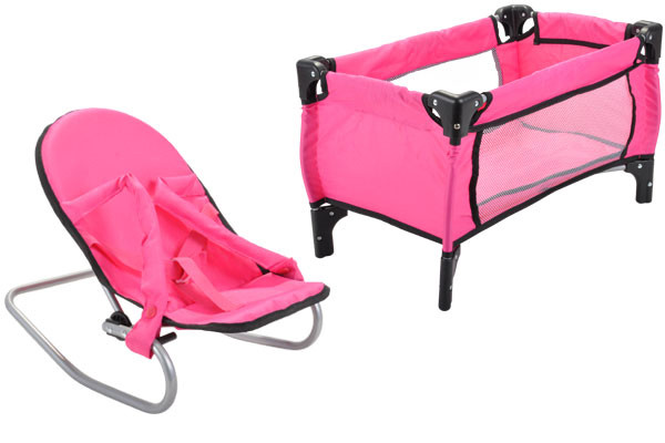 Pink Angel bedje en wippertje