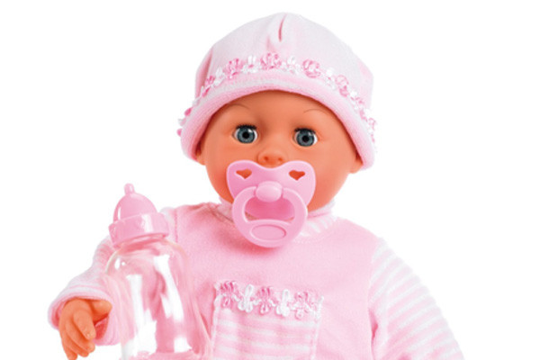 Lieve zachtroze pop.