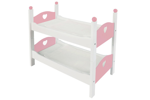 Poppen stapelbedje van Woodtoys.