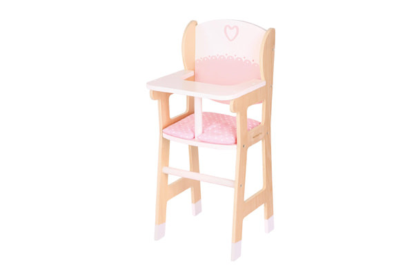 Poppenstoel met kussen