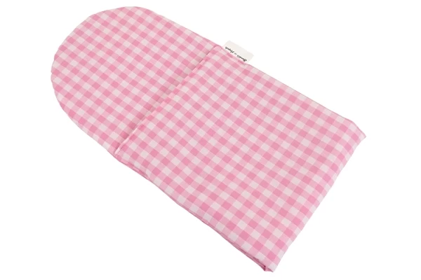 Poppendekentje roze ruitjes