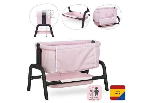 In hoogte verstelbaar (36,5-44 cm)