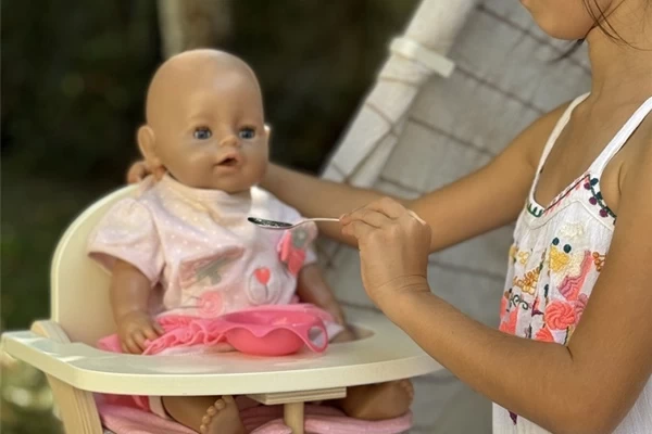 Geef de pop makkelijk te eten